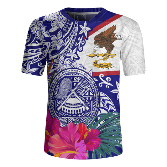 American Samoa Rugby Jersey Flag Tribal Tropical Style