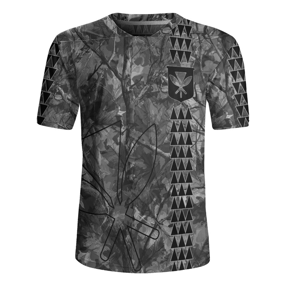 Hawaii Rugby Jersey Woodland Kanaka Camo Style