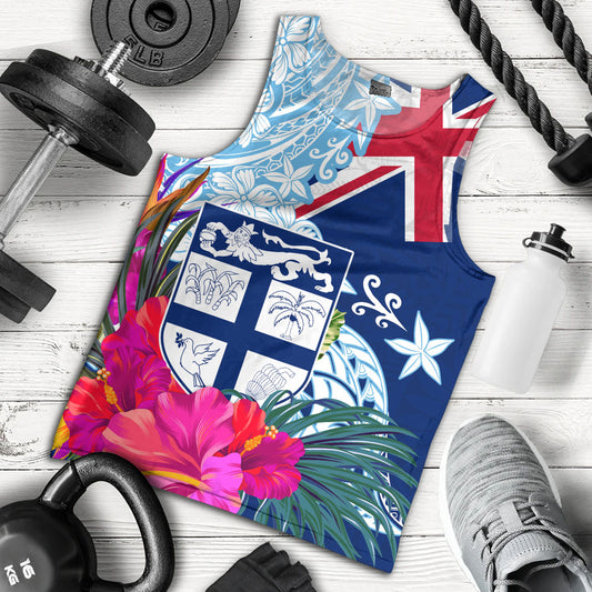 Fiji Tank Top Flag Tribal Tropical Style