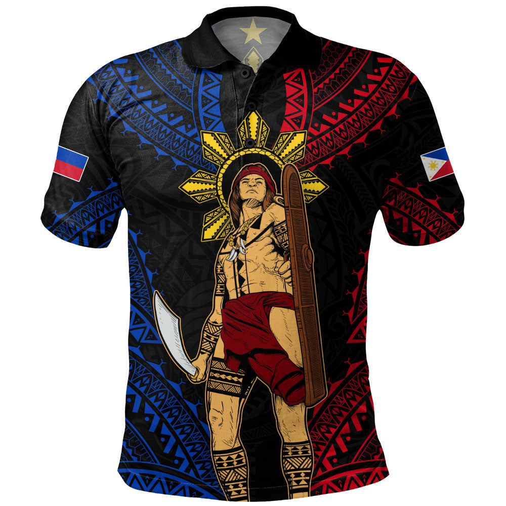 Philippines Filipinos Polo Shirt Lapu Lapu Tattoo Batok Tribal Motifs Designs