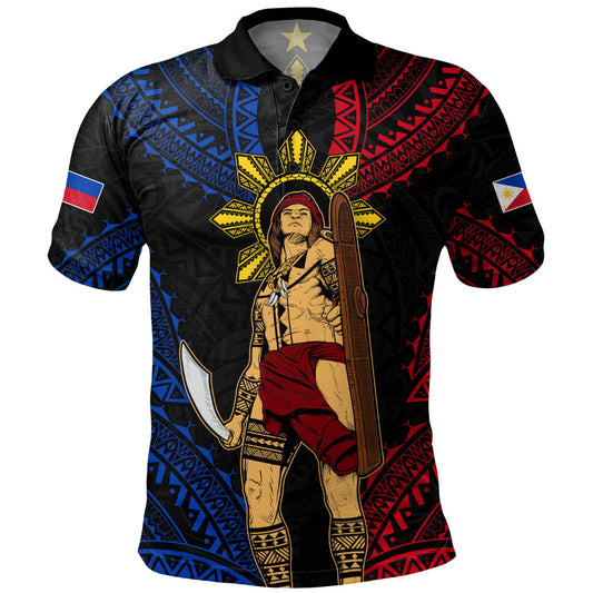 Philippines Filipinos Polo Shirt Lapu Lapu Tattoo Batok Tribal Motifs Designs