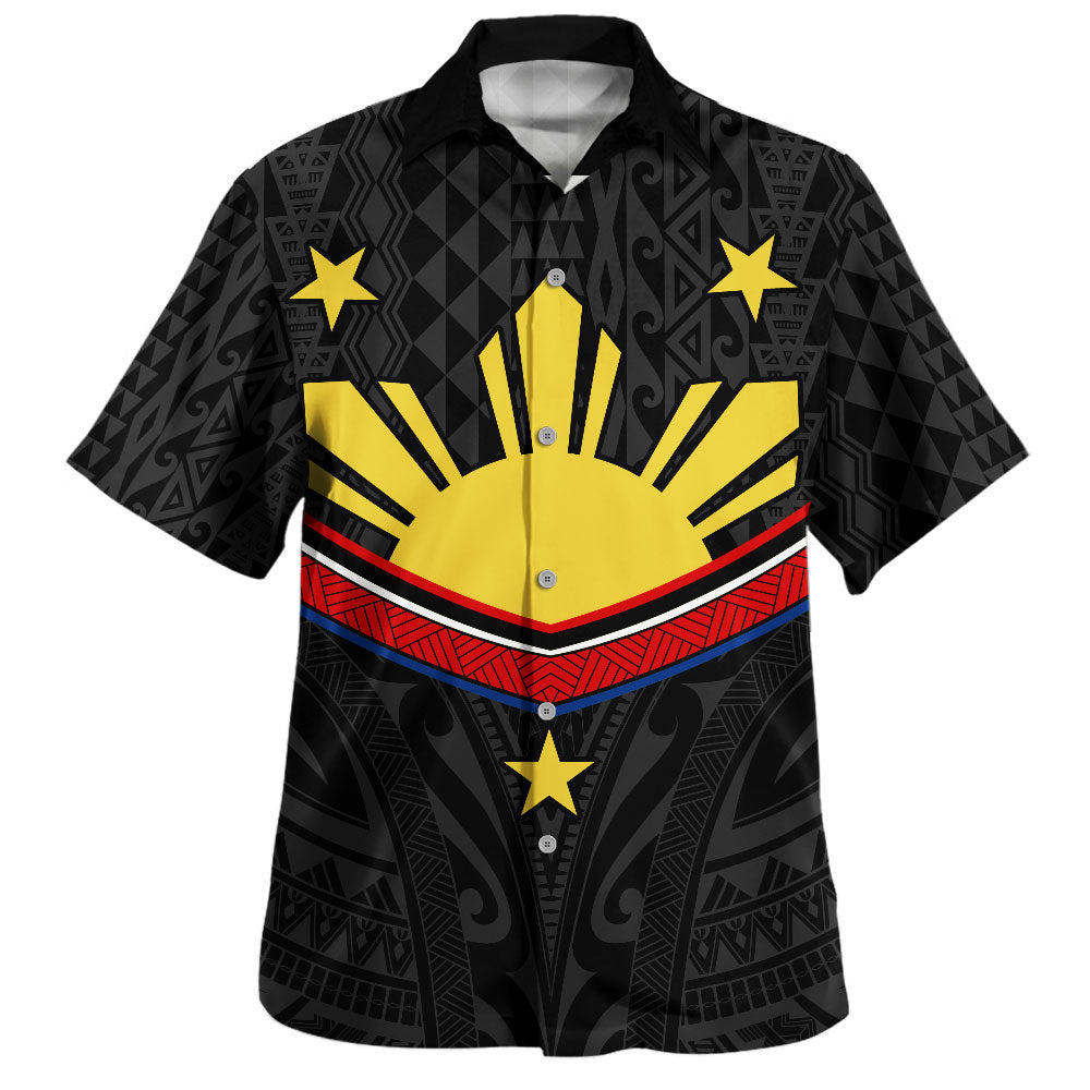 Philippines Filipinos Hawaiian Shirt Polynesian Inspired Tribal Tattoo