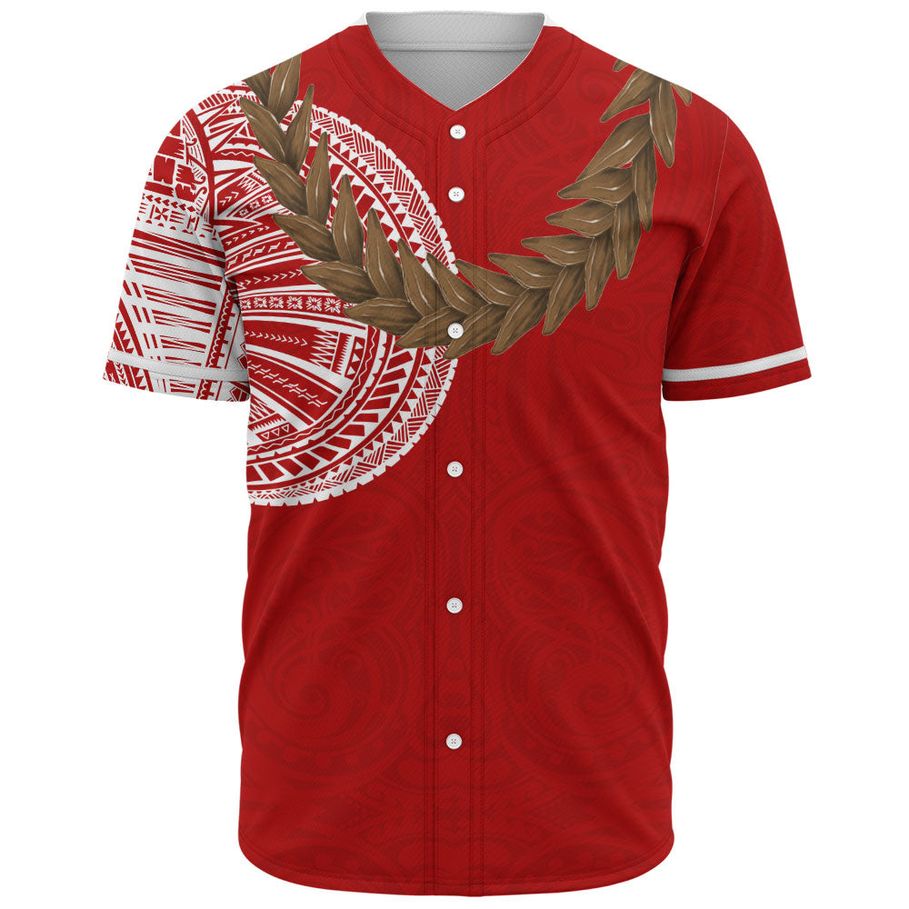 Samoa Baseball Shirt Tattoo Roman Reigns With Ula Fala Style Brown