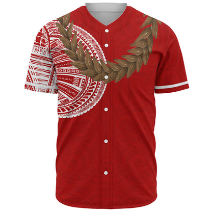 Samoa Baseball Shirt Tattoo Roman Reigns With Ula Fala Style Brown