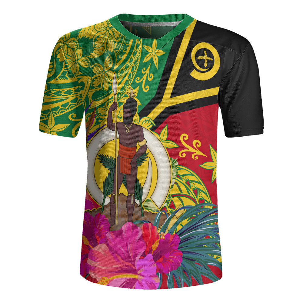 Vanuatu Rugby Jersey Flag Tribal Tropical Style