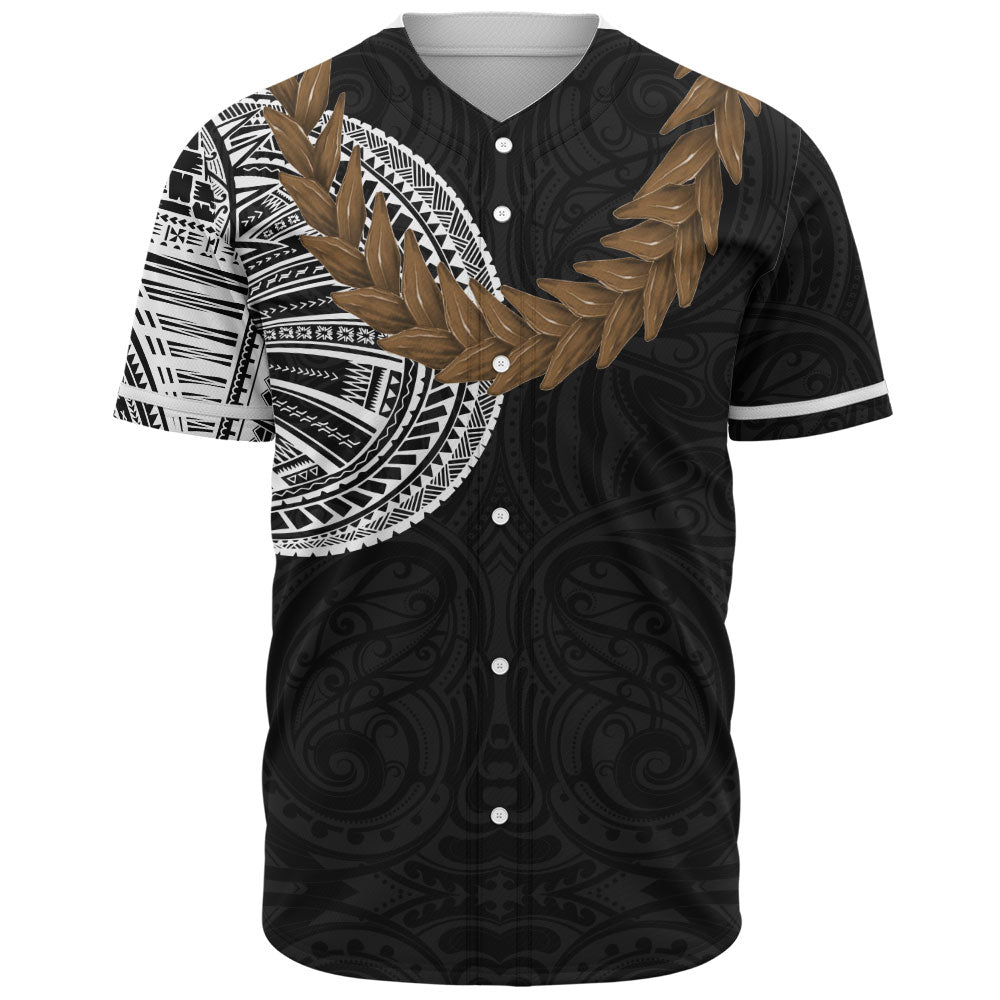 Samoa Baseball Shirt Tattoo Roman Reigns With Ula Fala Style Brown