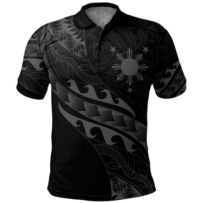 Philippines Filipinos Polo Shirt Custom Island Tribal Tattoos