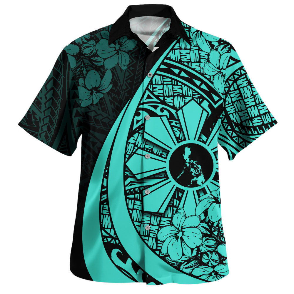 Philippines Filipinos Hawaiian Shirt National Sampaguita Flower Symbols Style