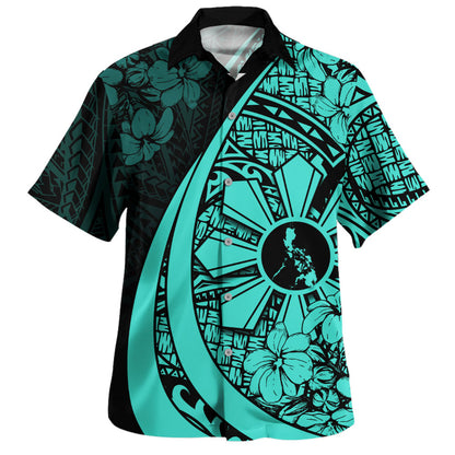 Philippines Filipinos Hawaiian Shirt National Sampaguita Flower Symbols Style