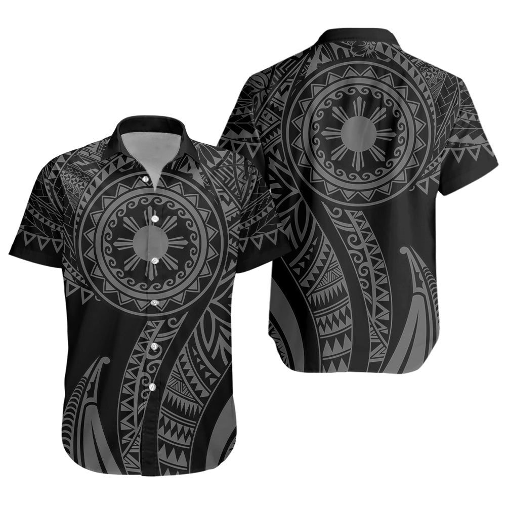 Philippines Filipinos Short Sleeve Shirt Tribal Tattoo Island