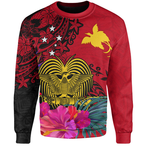 Papua New Guinea Sweatshirt Flag Tribal Tropical Style