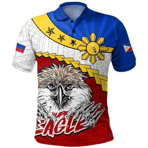 Hawaii Polo Shirt Tribal Tattoo Flag Eagle Animal