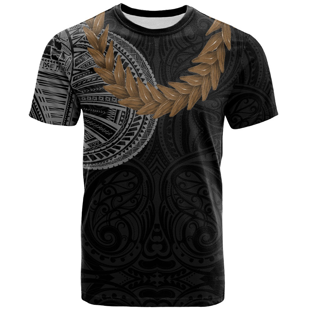 Samoa T-Shirt Tattoo Roman Reigns With Ula Fala Style Brown