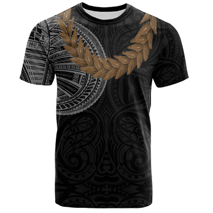 Samoa T-Shirt Tattoo Roman Reigns With Ula Fala Style Brown
