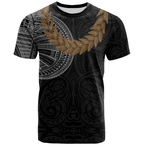 Samoa T-Shirt Tattoo Roman Reigns With Ula Fala Style Brown