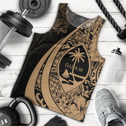 Guam Tank Top Custom Hibiscus Flower Symbols Style