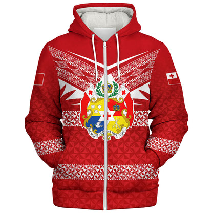 Tonga Sherpa Hoodie Ngatu Tattoo Island Unique Style
