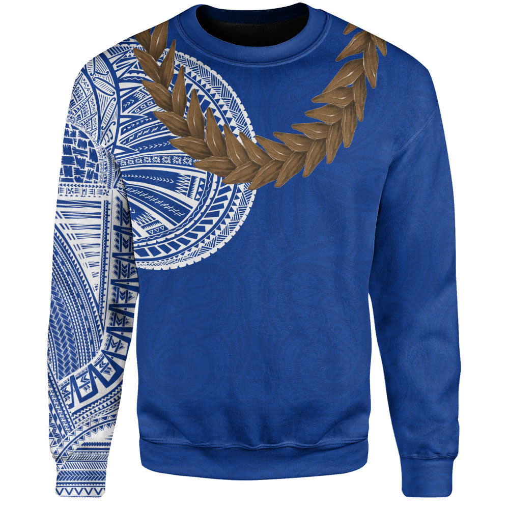 Samoa Sweatshirt Tattoo Roman Reigns With Ula Fala Style Brown