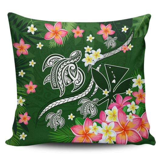 Hawaii Pillow Cases Aloha Island Turtle Plumeria Flower Tropical Fabric