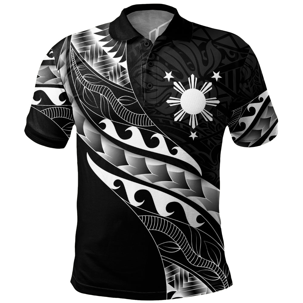 Philippines Filipinos Polo Shirt Custom Island Tribal Tattoos