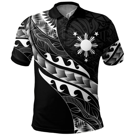 Philippines Filipinos Polo Shirt Custom Island Tribal Tattoos