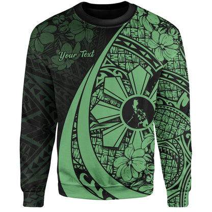 Philippines Filipinos Sweatshirt Custom National Sampaguita Flower Symbols Style