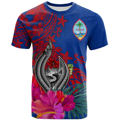 Guam T-Shirt Flag Tribal Tropical Style