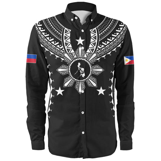 Philippines Filipinos Long Sleeve Shirt Tattoo Batok Tribal Motifs Designs