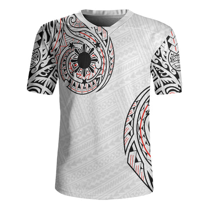 Philippines Filipinos Rugby Jersey Original Polynesian And Tribal Tattoo Design