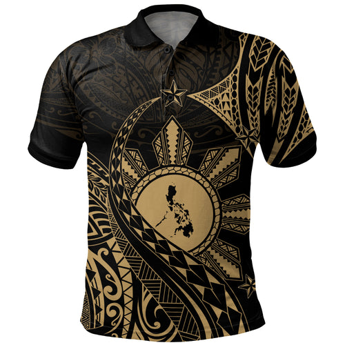 Philippines Filipinos Polo Shirt Filipino Polynesia Star With Tribal Design