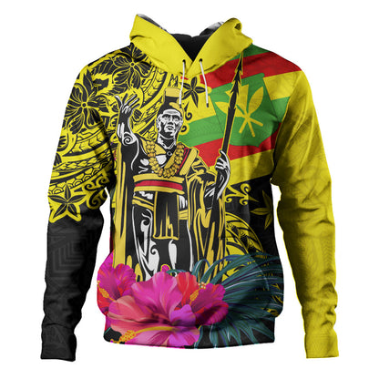 Hawaii Hoodie Kanaka Maoli King Flag Tribal Tropical Style