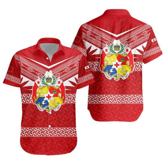 Tonga Short Sleeve Shirt Ngatu Tattoo Island Unique Style