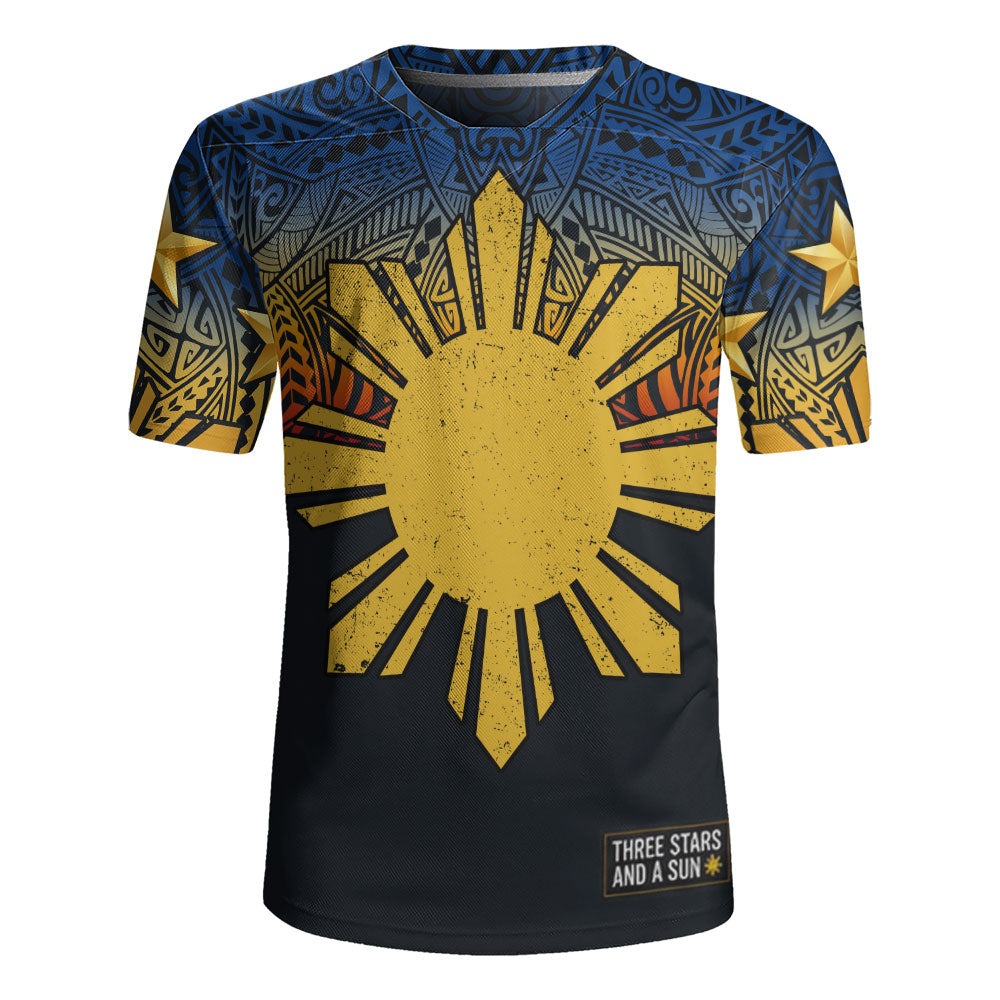 Philippines Filipinos Rugby Jersey Philippine Pride Three Stars and A Sun