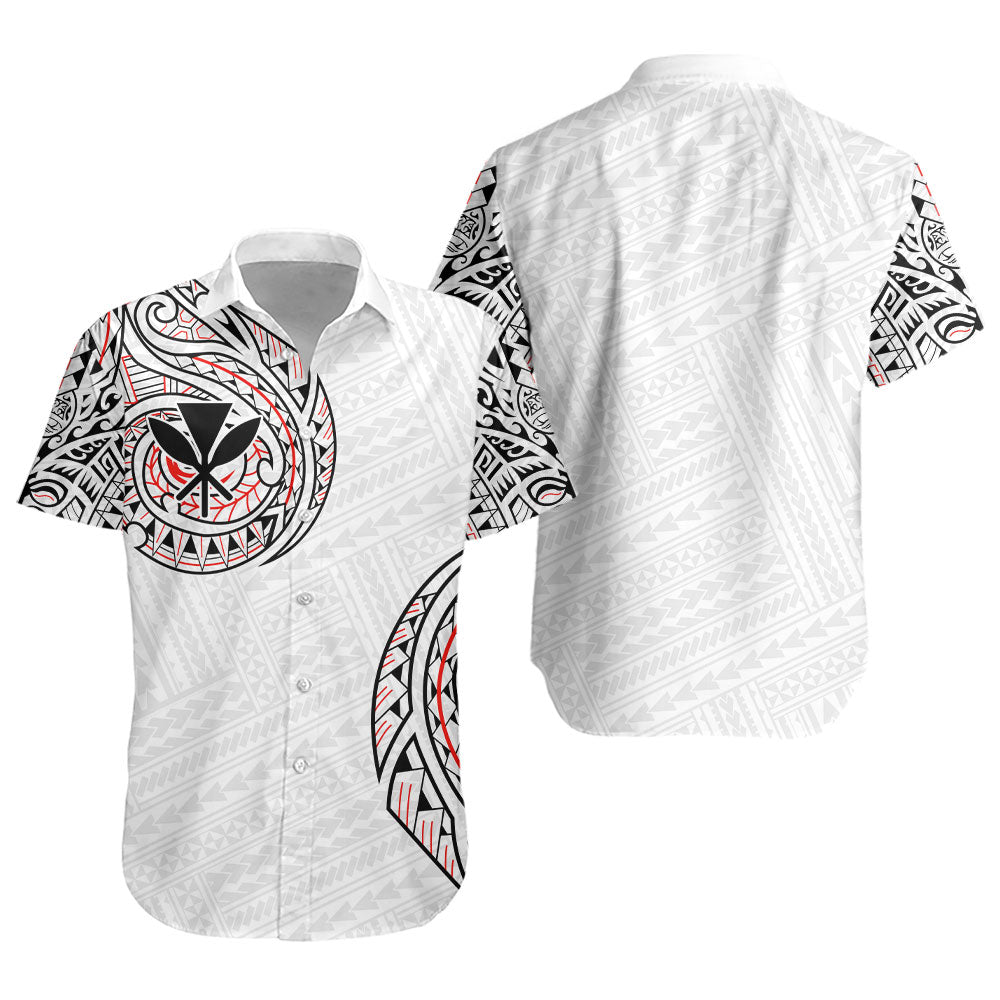 Hawaii Short Sleeve Shirt Original Polynesian And Tribal Tattoo Design