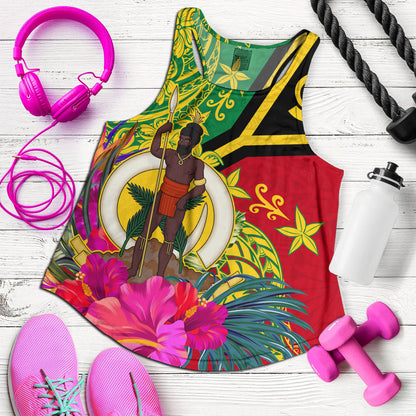 Vanuatu Women Tank Flag Tribal Tropical Style