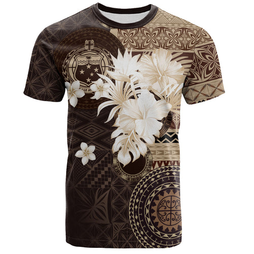 Samoa T-Shirt Siapo Motif Print Fabric