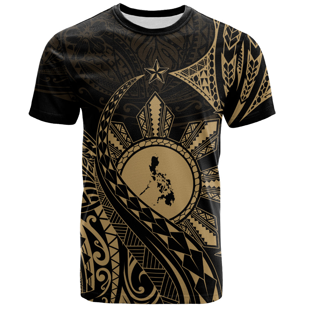 Philippines Filipinos T-Shirt Filipino Polynesia Star With Tribal Design