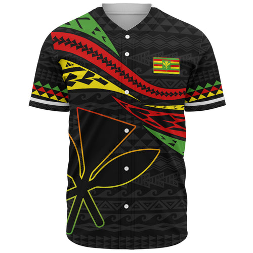 Hawaii Baseball Shirt Polynesian Tribal Tattoo Ethnic Design