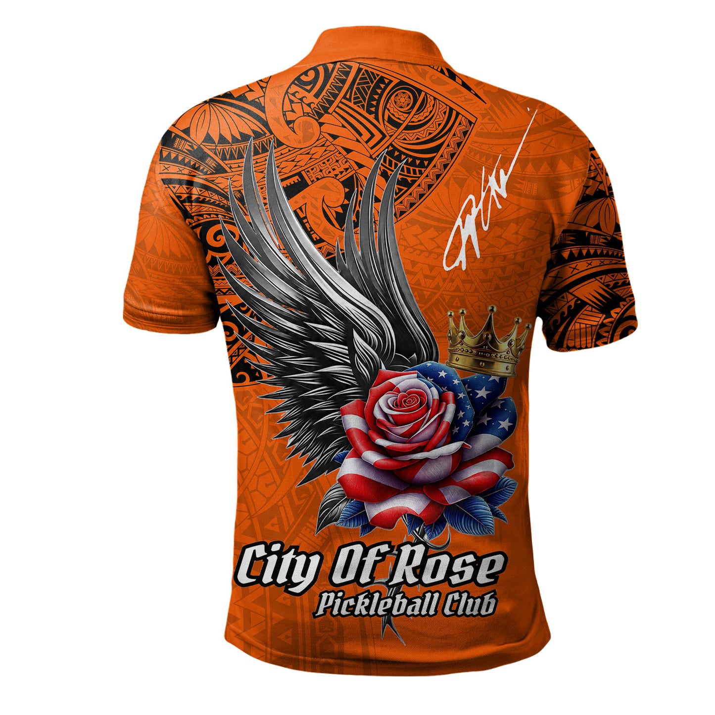 Pickleball Club Polo Shirt City Of Rose