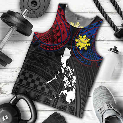 Philippines Tank Top - Philippines Half Sleeve Tattoo Patterns Style