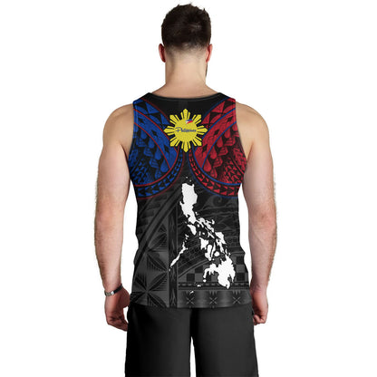 Philippines Tank Top - Philippines Half Sleeve Tattoo Patterns Style