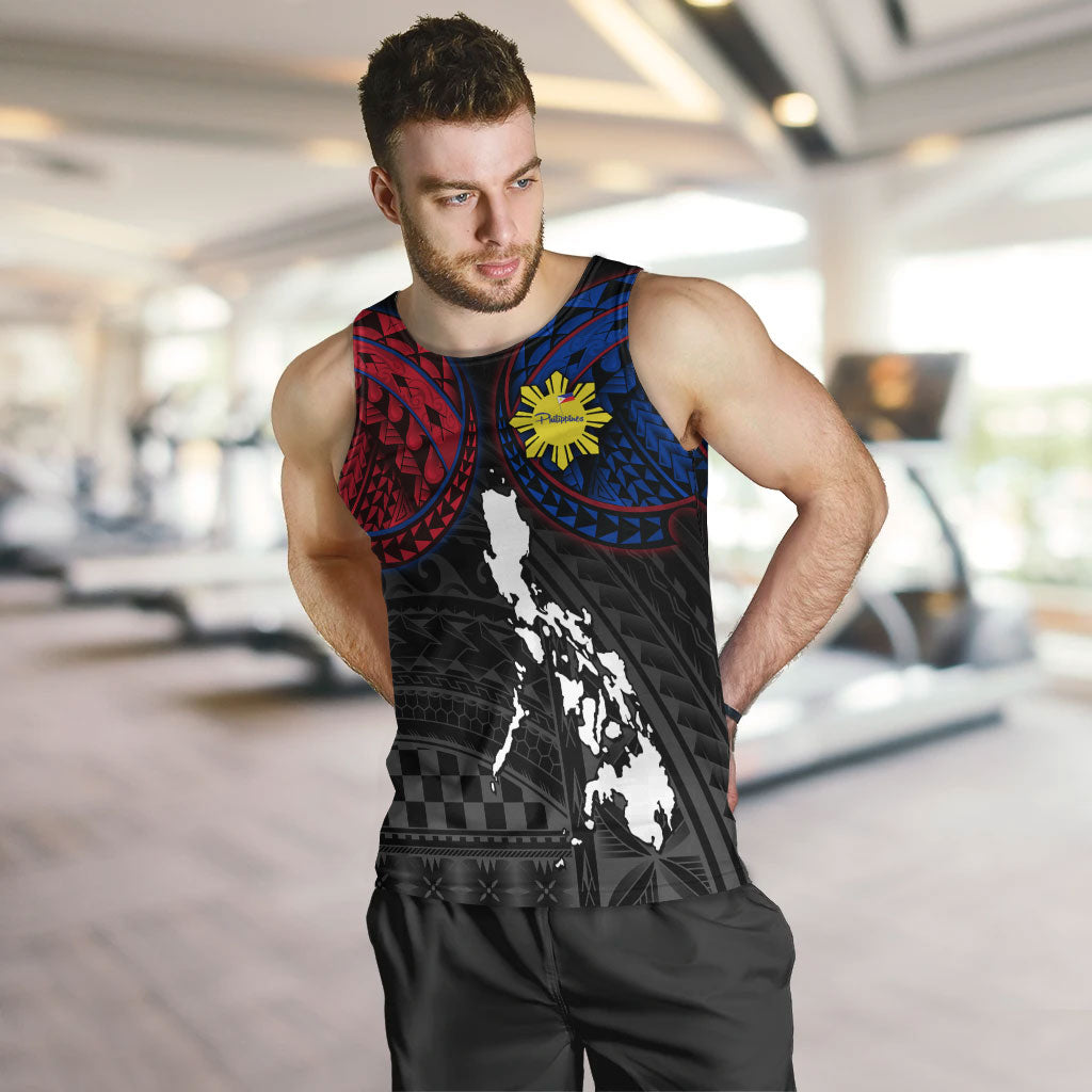Philippines Tank Top - Philippines Half Sleeve Tattoo Patterns Style