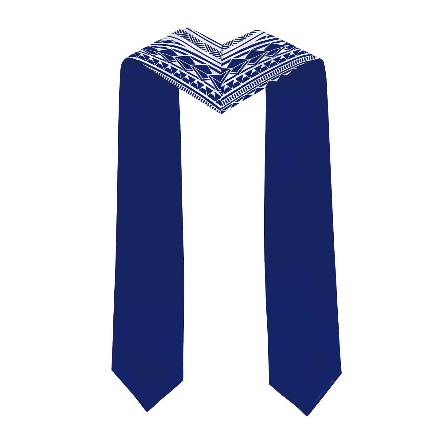 Hawaii Graduation Stole Custom 2026 Polynesian Tribal Blue Hawaiian Flag