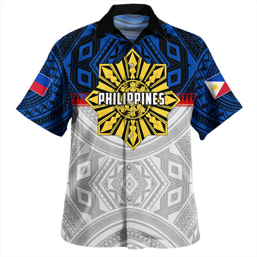 Philippines Hawaiian Shirt Filipino Tribal Sun Flag