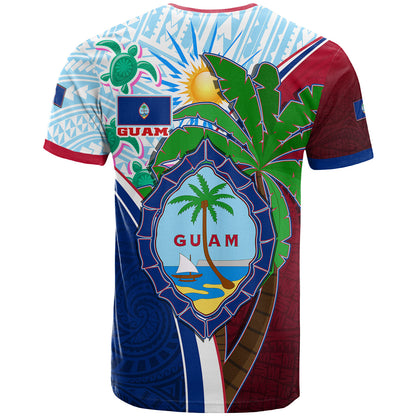 Guam T-Shirt Custom Guam Chamorro Coconut Tree of Life Polynesian Tribal Pride