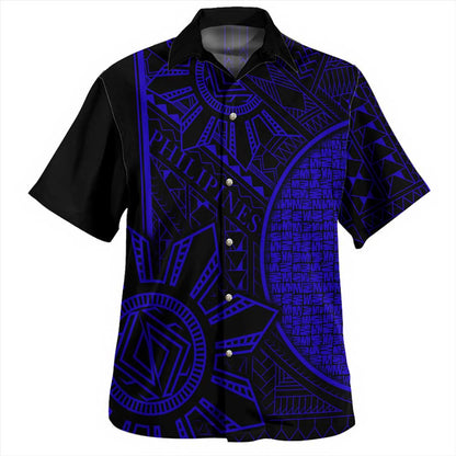 Philippines Hawaiian Shirt - Filipino Pattern and Sun with Karagumoy