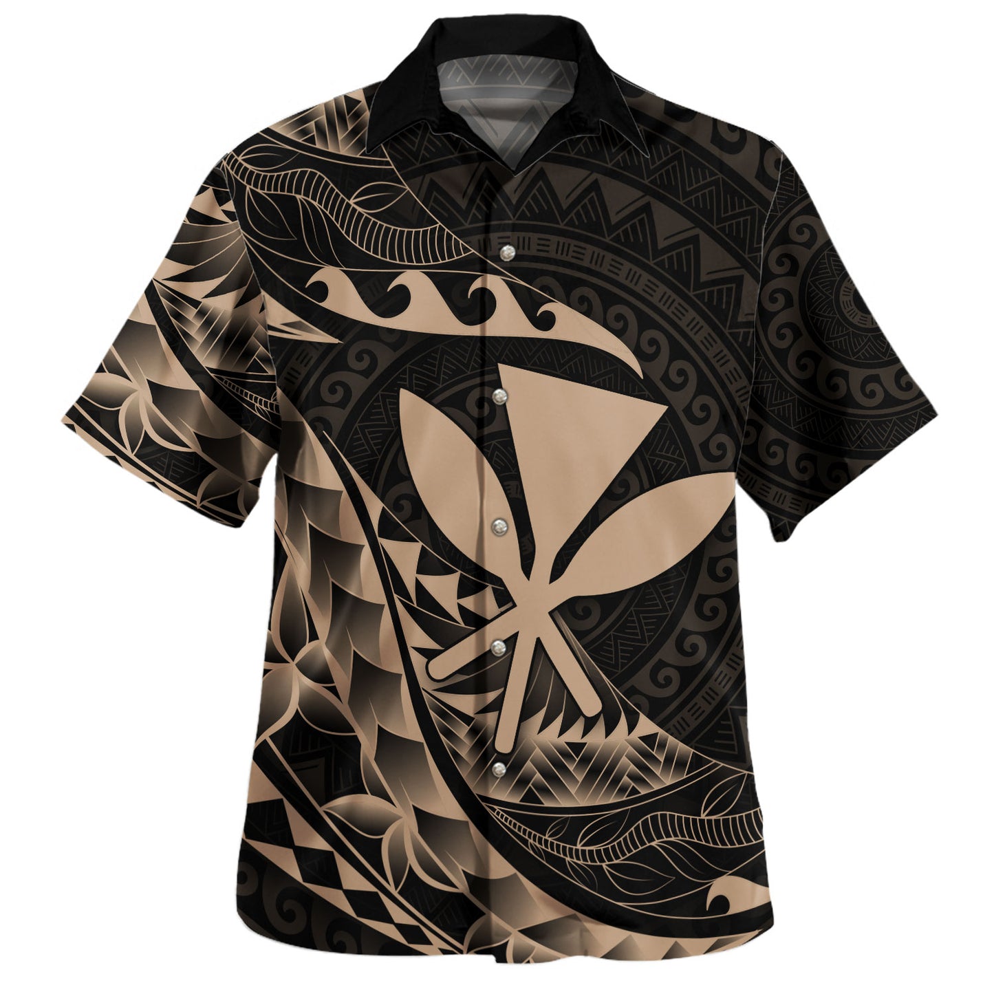 Hawaii Hawaiian Shirt Custom Kanaka Polynesian Tribal Tattoo Classic Style