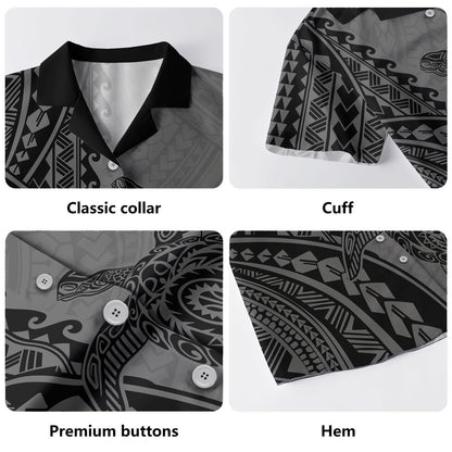 Hawaii Hawaiian Shirt Turtle Tribal Polynesian Tattoo Pattern Graphic Style
