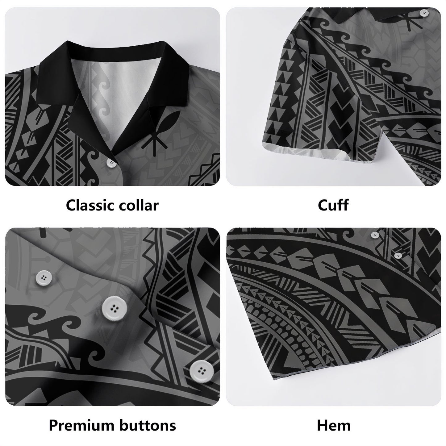 Hawaii Hawaiian Shirt Tribal Polynesian Tattoo Pattern Graphic Style