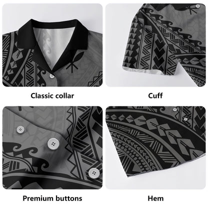 Hawaii Hawaiian Shirt Tribal Polynesian Tattoo Pattern Graphic Style